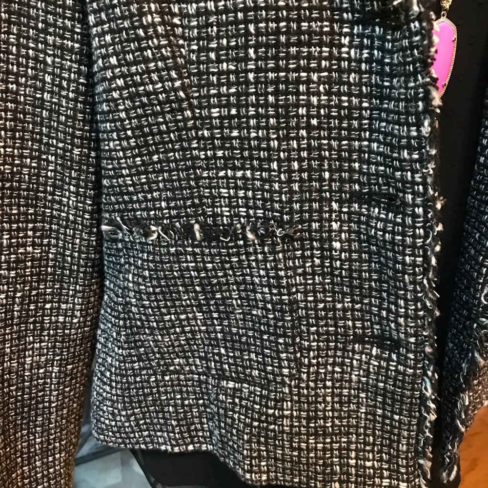 NWT Requirements Cropped Tweed Blazer Jacket - Picture 6 of 8
